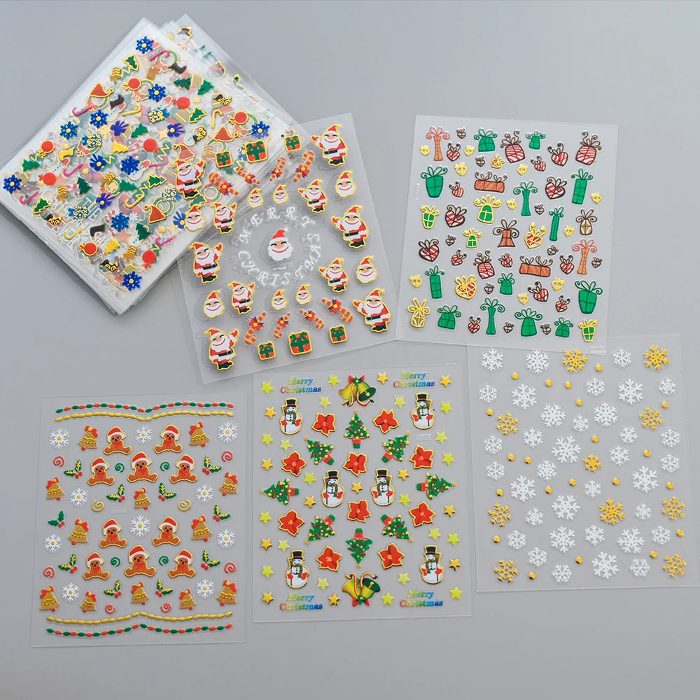 30pcs Christmas Snowflake Snow - Nail Art Xmas Stickers 评论和价格