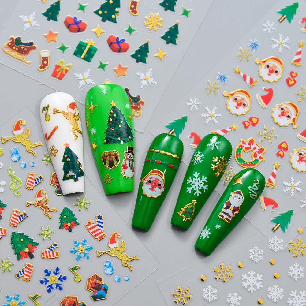 30pcs Christmas Snowflake Snow - Nail Art Xmas Stickers 评论和价格