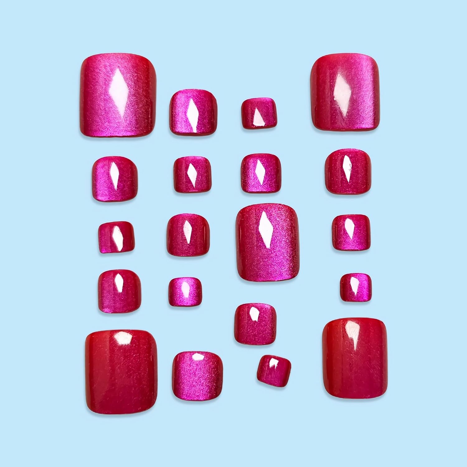 96PCS Acrylic Presser Foot Sha - Nail Art Cat Eye 评论和价格