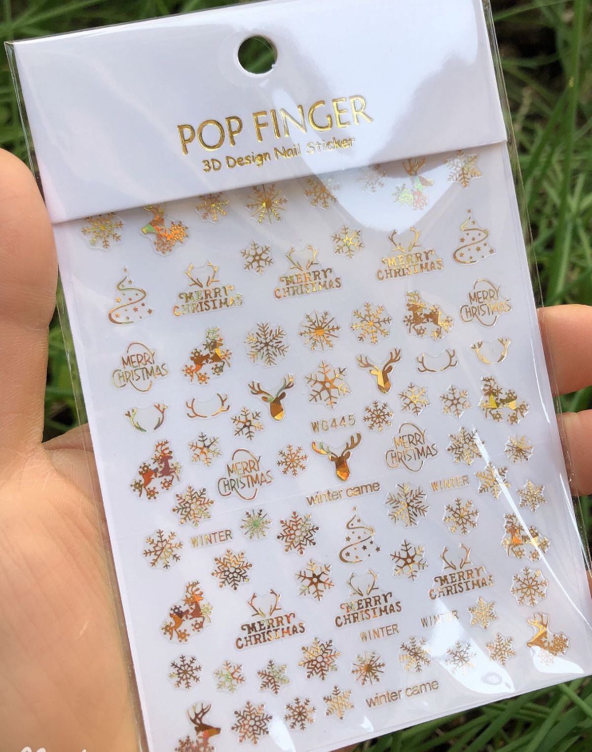 Christmas 3D Nail Stickers Hol - Nail Art Xmas Stickers 评论和价格