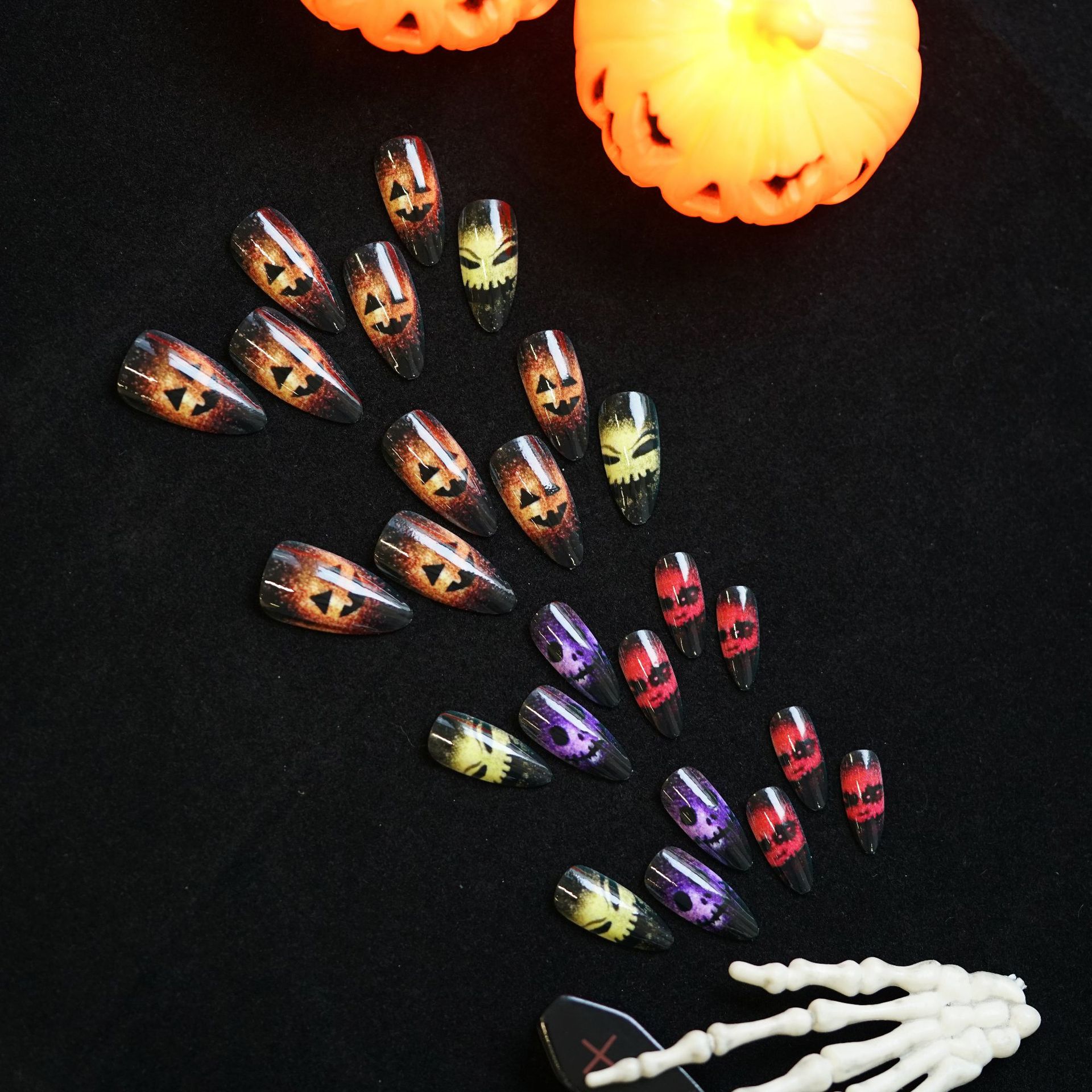 24pcs 2025 Halloween 3D Cat Ey - Nail Art Cat Eye 评论和价格