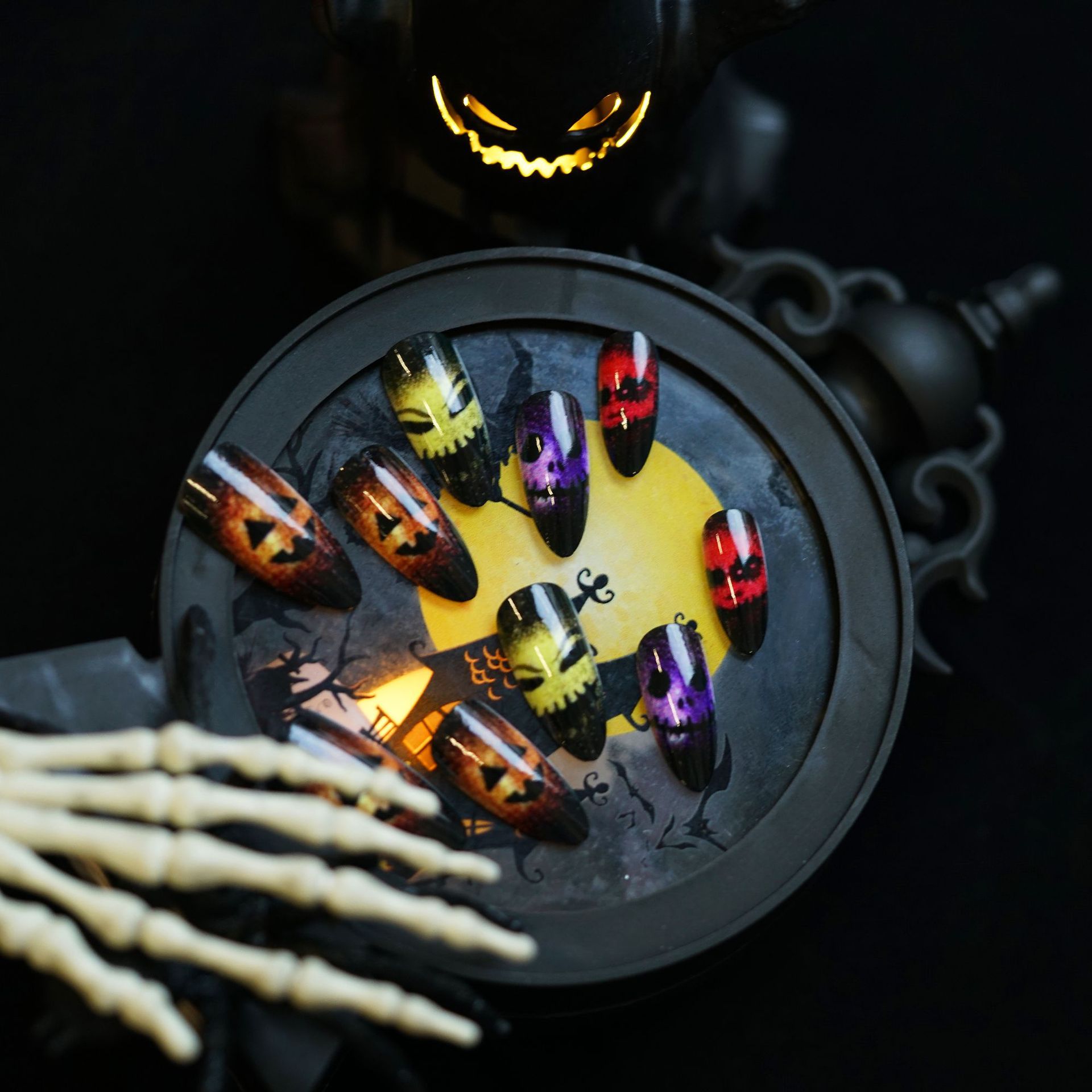 24pcs 2025 Halloween 3D Cat Ey - Nail Art Cat Eye 评论和价格