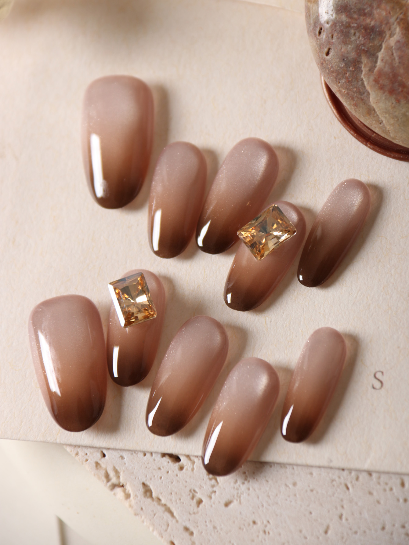 10Pcs Acrylic Press on Nails B - Nail Adhesive Tab 评论和价格