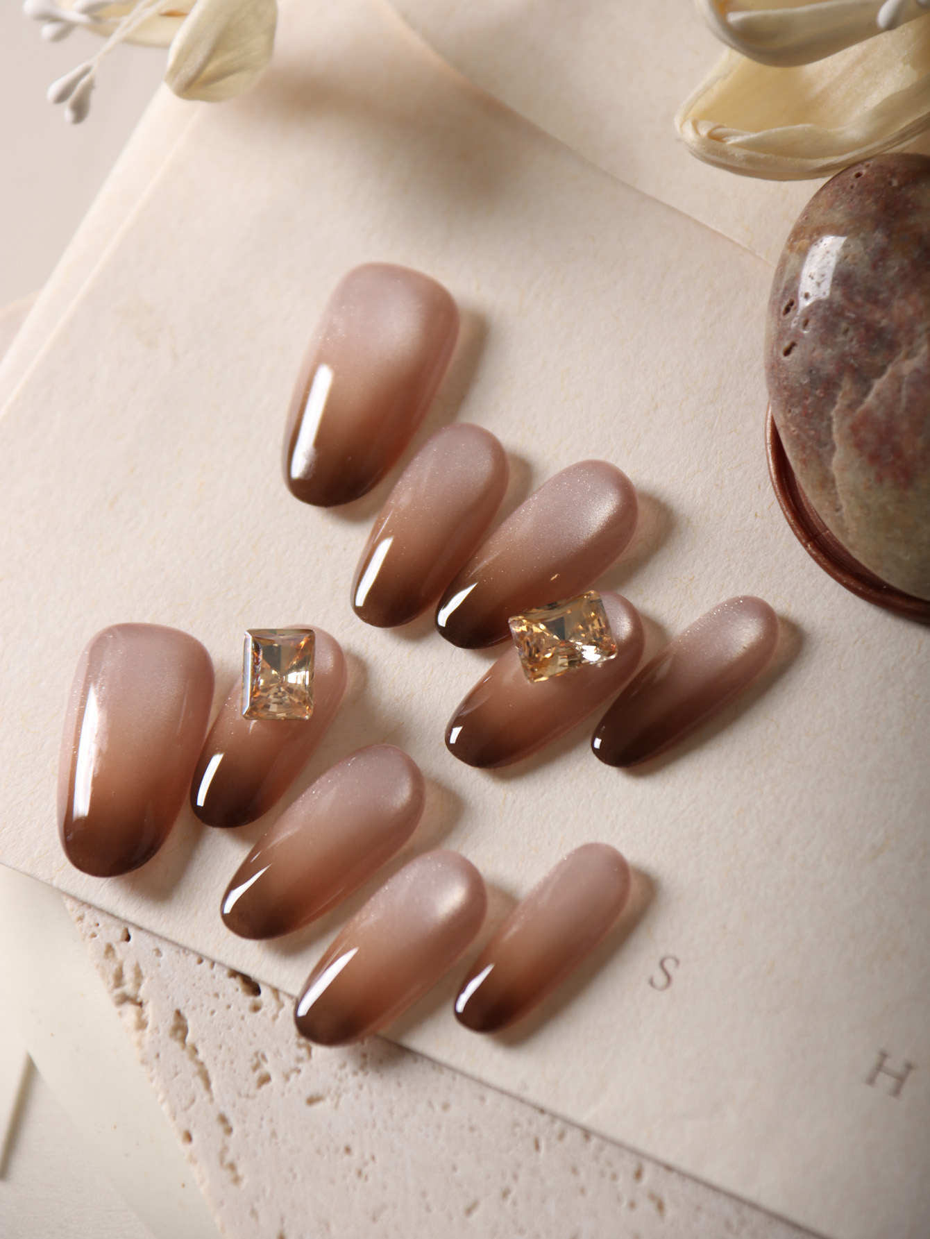 10Pcs Acrylic Press on Nails B - Nail Adhesive Tab 评论和价格