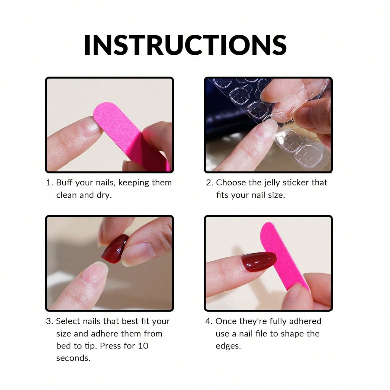 Medium Almond 10Pcs Press On N - Nail Art Cat Eye 评论和价格