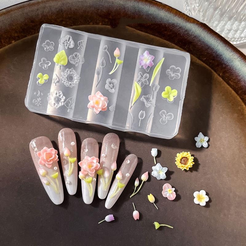 Reusable Silicone Nail Art Mol - Nail Stamping Plate 评论和价格