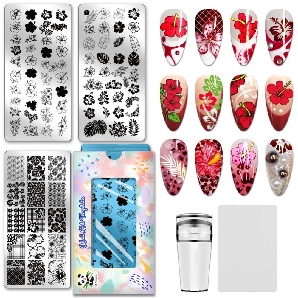 Stainless Steel DIY Nail Art T - Nail Stamping Plate 评论和价格
