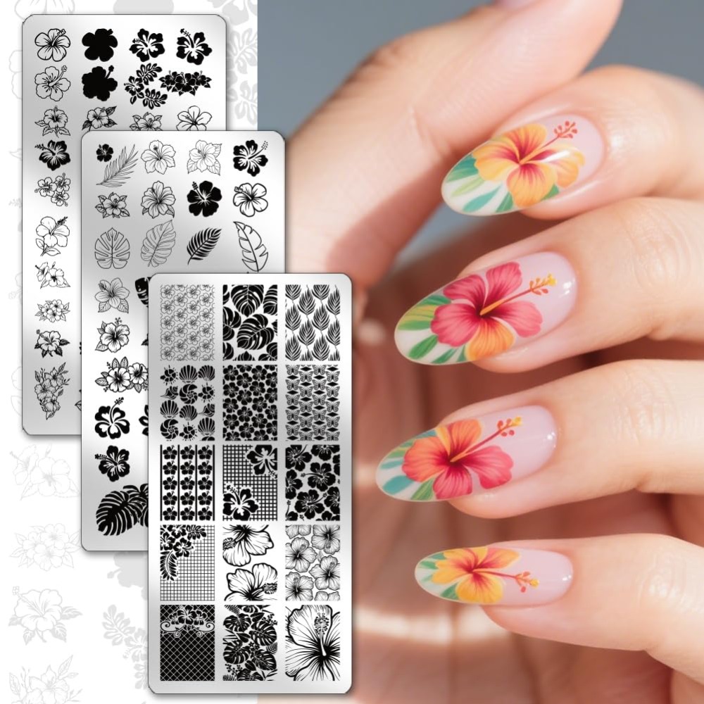 Stainless Steel DIY Nail Art T - Nail Stamping Plate 评论和价格