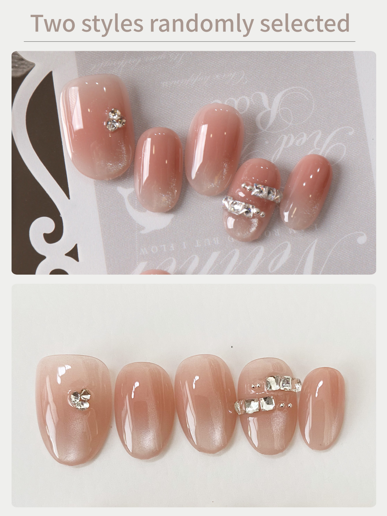 10Pcs Acrylic Press on Pink Ca - Nail Adhesive Tab 评论和价格