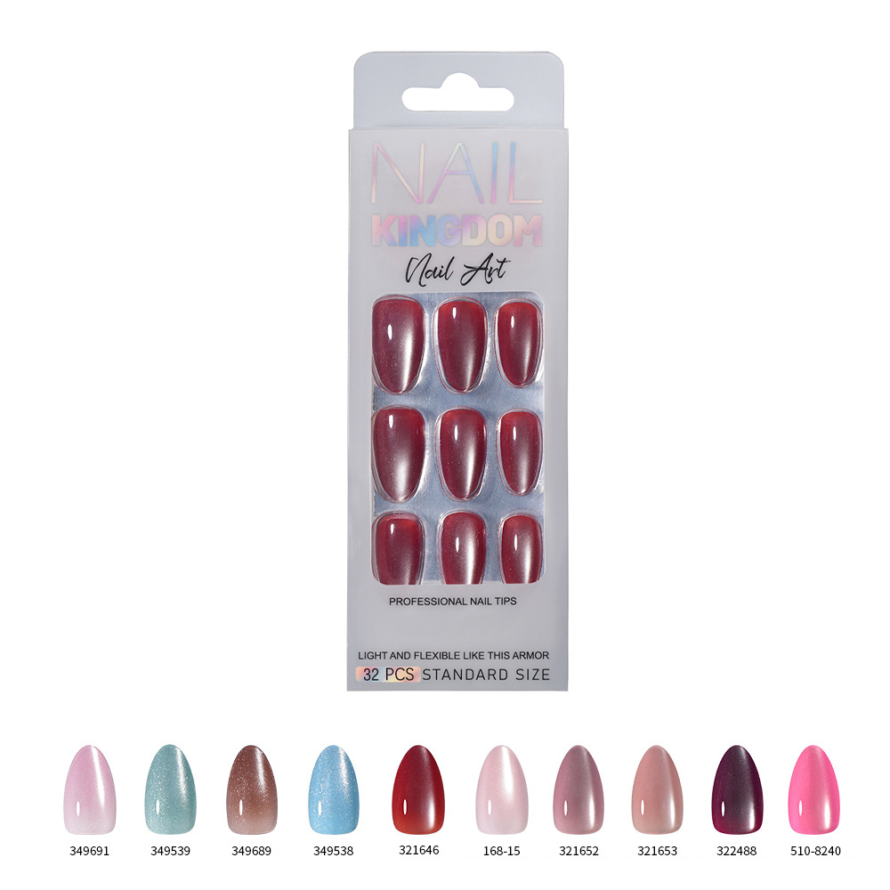 VITAGWX 32pcs Press on Nails A - Nail Art Cat Eye 评论和价格