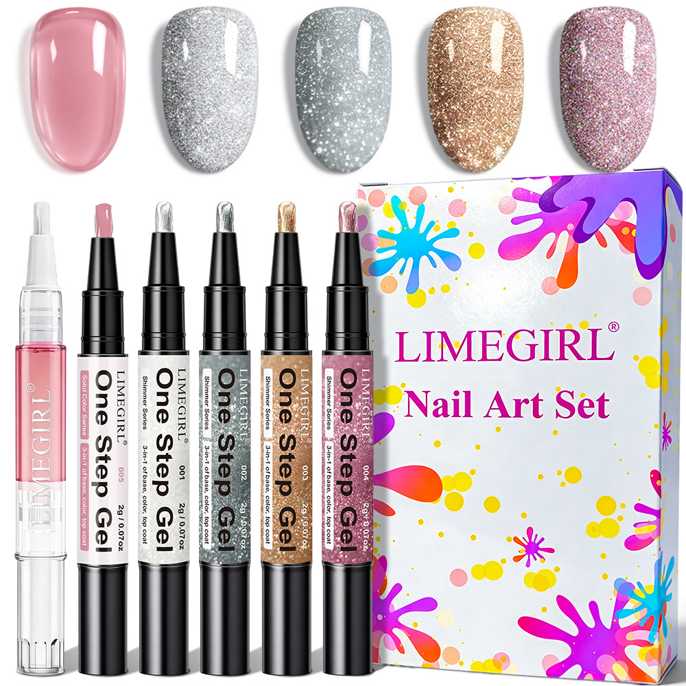 6PCS Nail Art Set Gel Nail Pol - Nail Art Burgundy 评论和价格