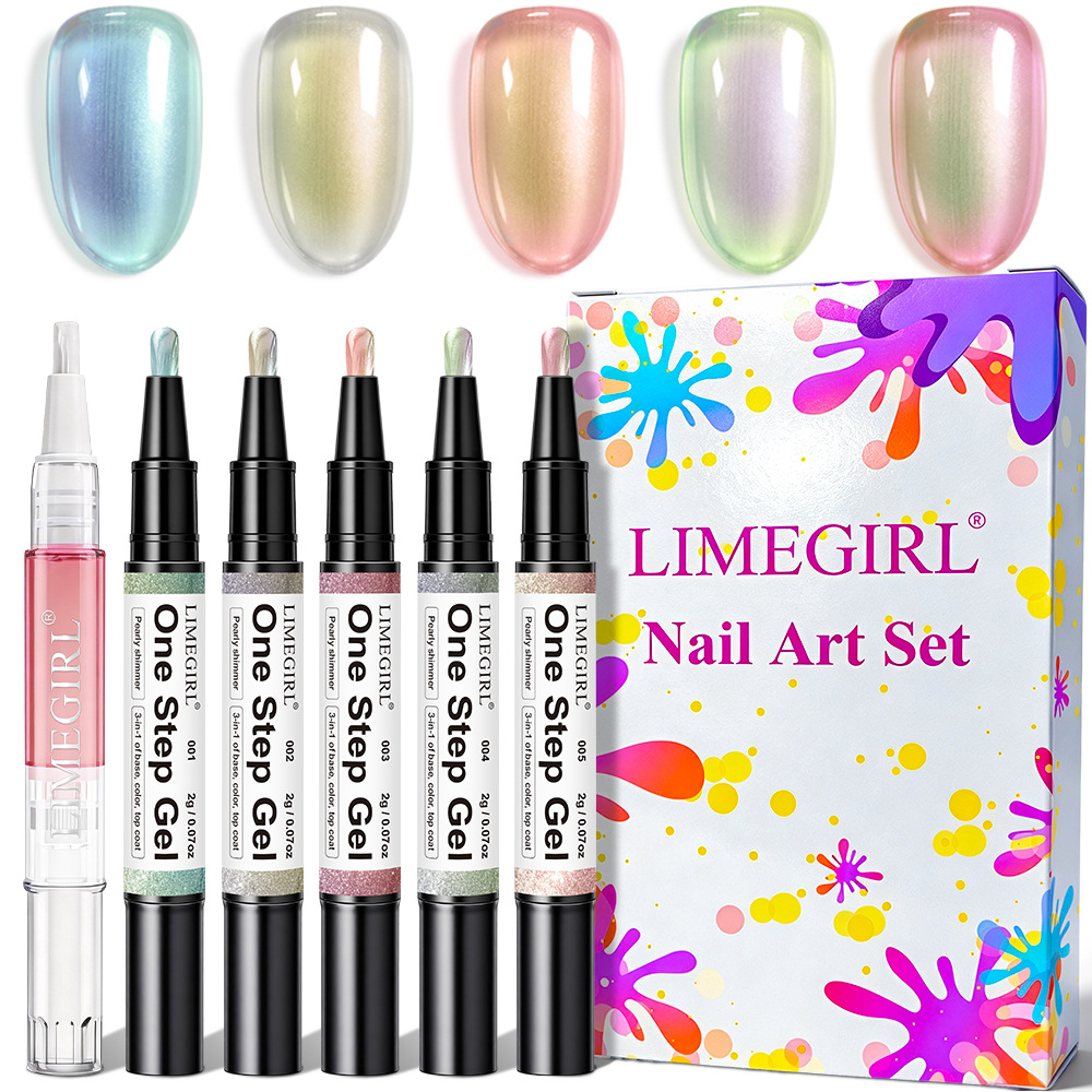 6PCS Nail Art Set Gel Nail Pol - Nail Art Burgundy 评论和价格