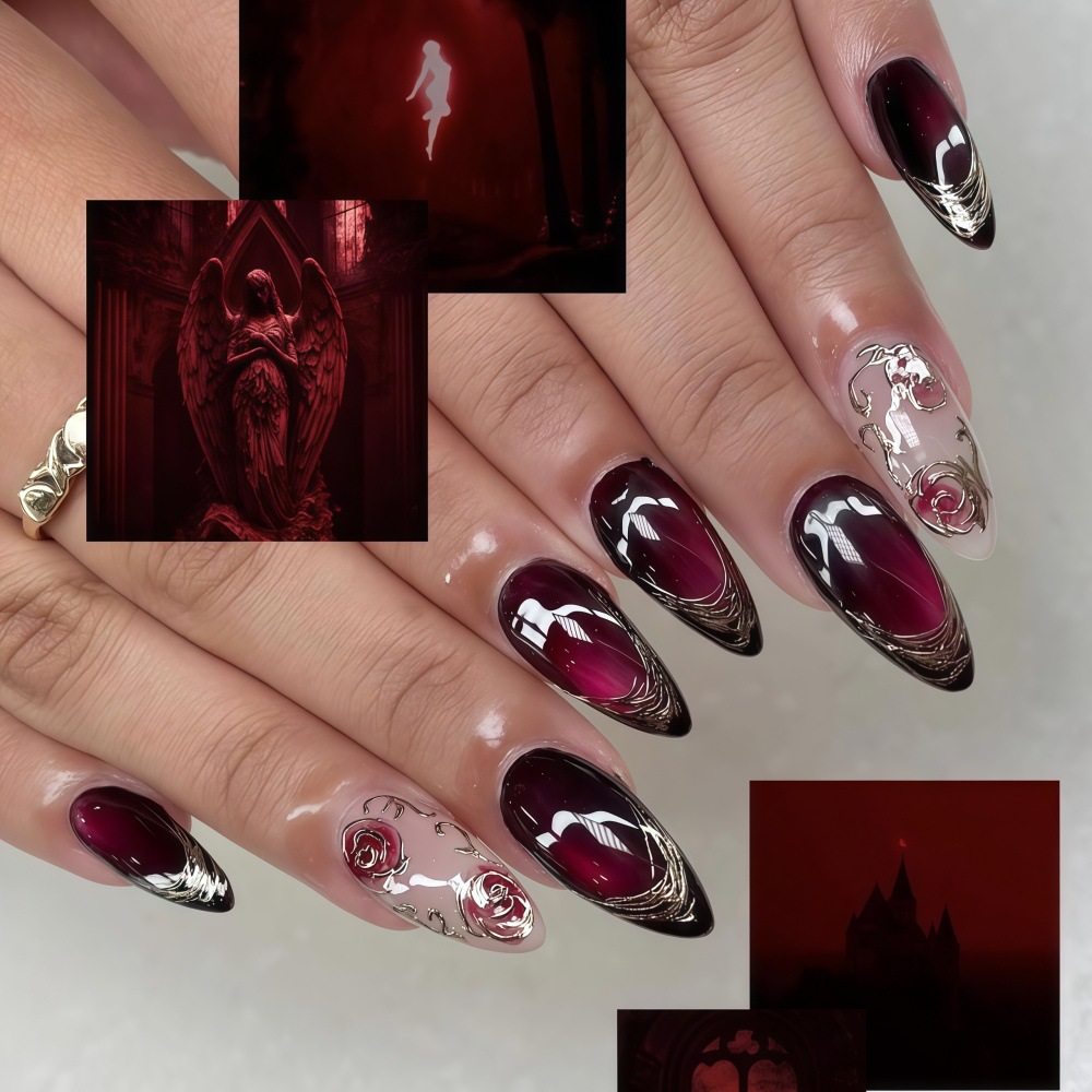 3D fake nails for women girls  - Nail Art Design 评论和价格