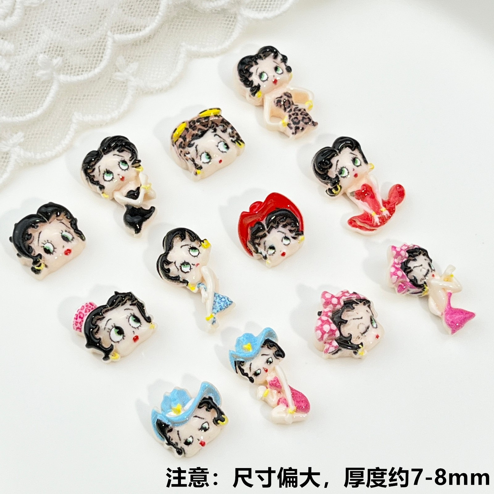 100pcs Cartoon Betty Nail Art  - Nail Art Gel 评论和价格