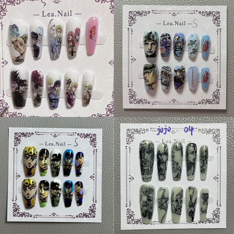 JOJO Nail Art Student Anime Ca - Nail Art Design 评论和价格