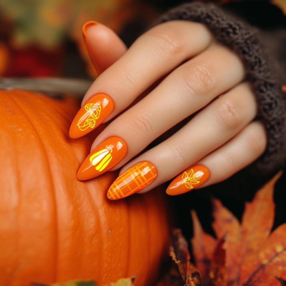Fall Thanksgiving Nail Stamp P - Nail Stamping Plate 评论和价格