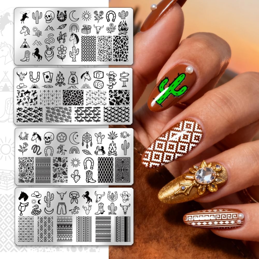 Stainless Steel DIY Nail Art T - Nail Stamping Plate 评论和价格