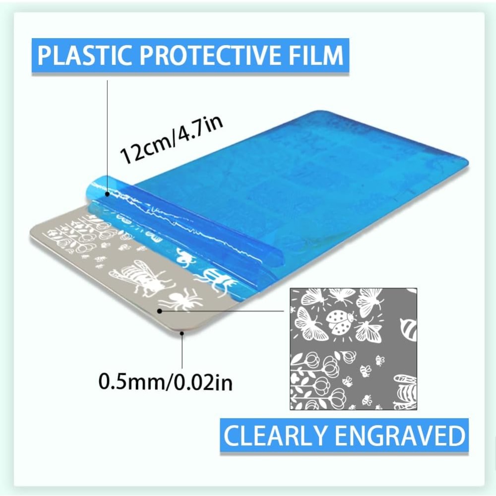 Stainless Steel DIY Nail Art T - Nail Stamping Plate 评论和价格
