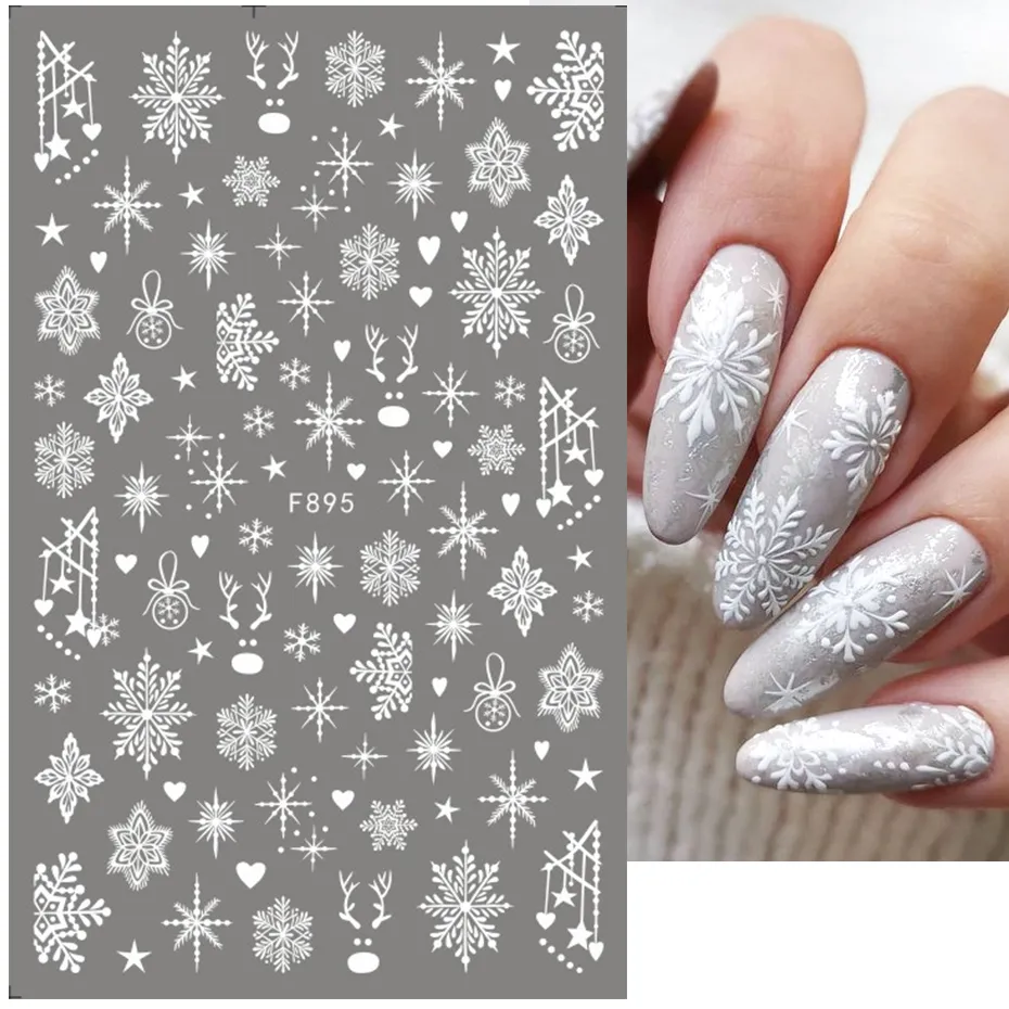 1Pcs 2025 Christmas 3D Nail Ar - Nail Art Xmas 2025 评论和价格