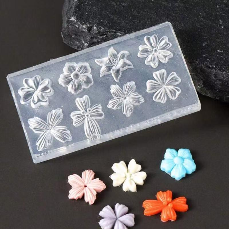 New Flower Nail Art Mold 3D Si - Nail Stamping Plate 评论和价格