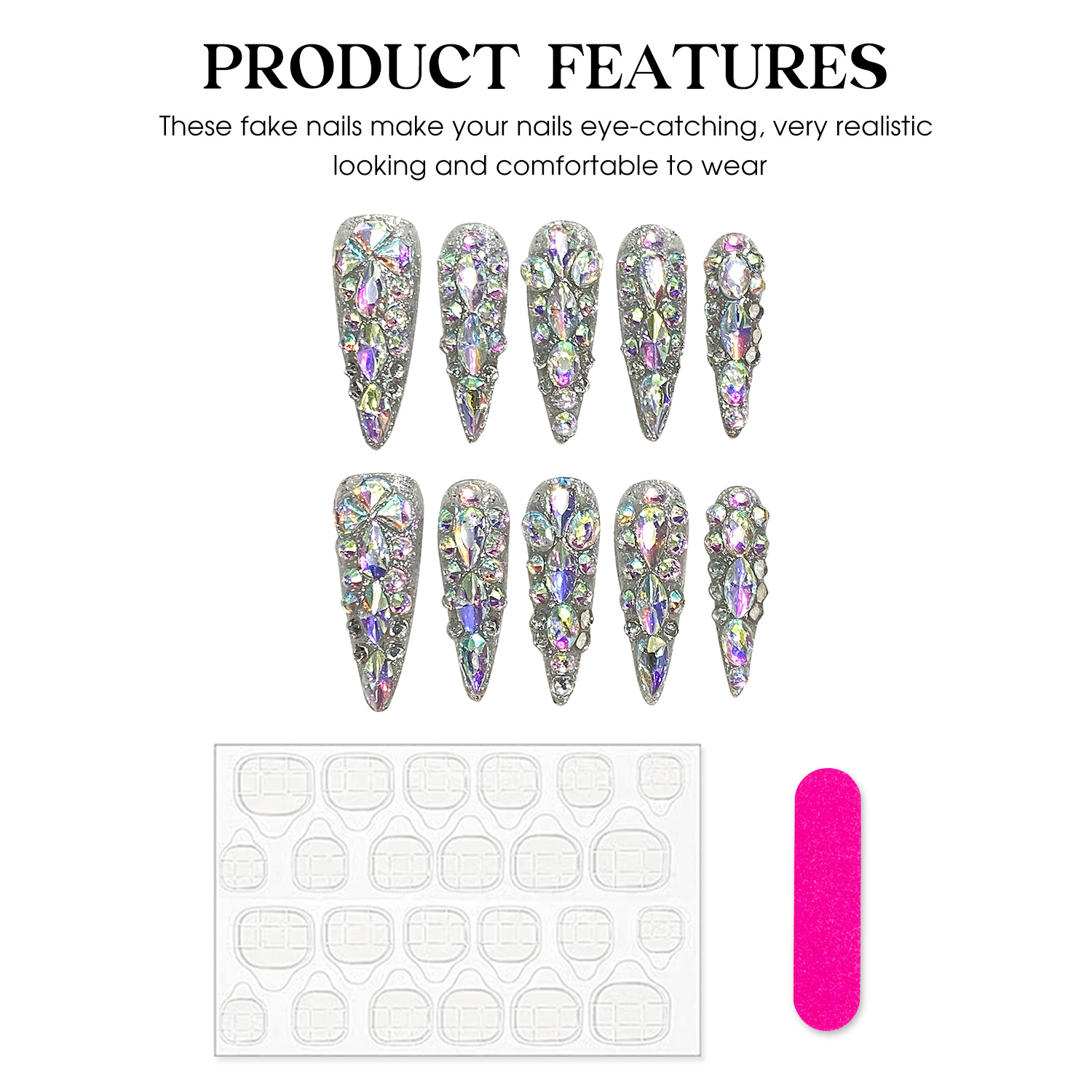 10pcs Handmade Press On Nails  - Nail Art Design 评论和价格