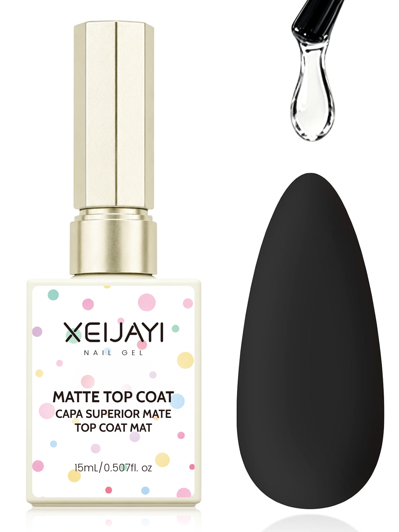 1Pc 15ml Matte Tap Coat For Na - Gel Top Coat 评论和价格