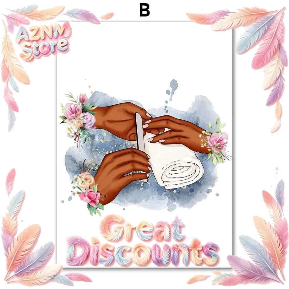 Wall Art Canvas Painting Flowe - Nail Art Design 评论和价格