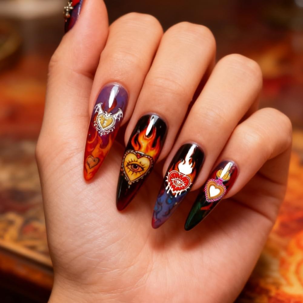 84 Patterns Sacred Heart Nail  - Nail Stamping Plate 评论和价格