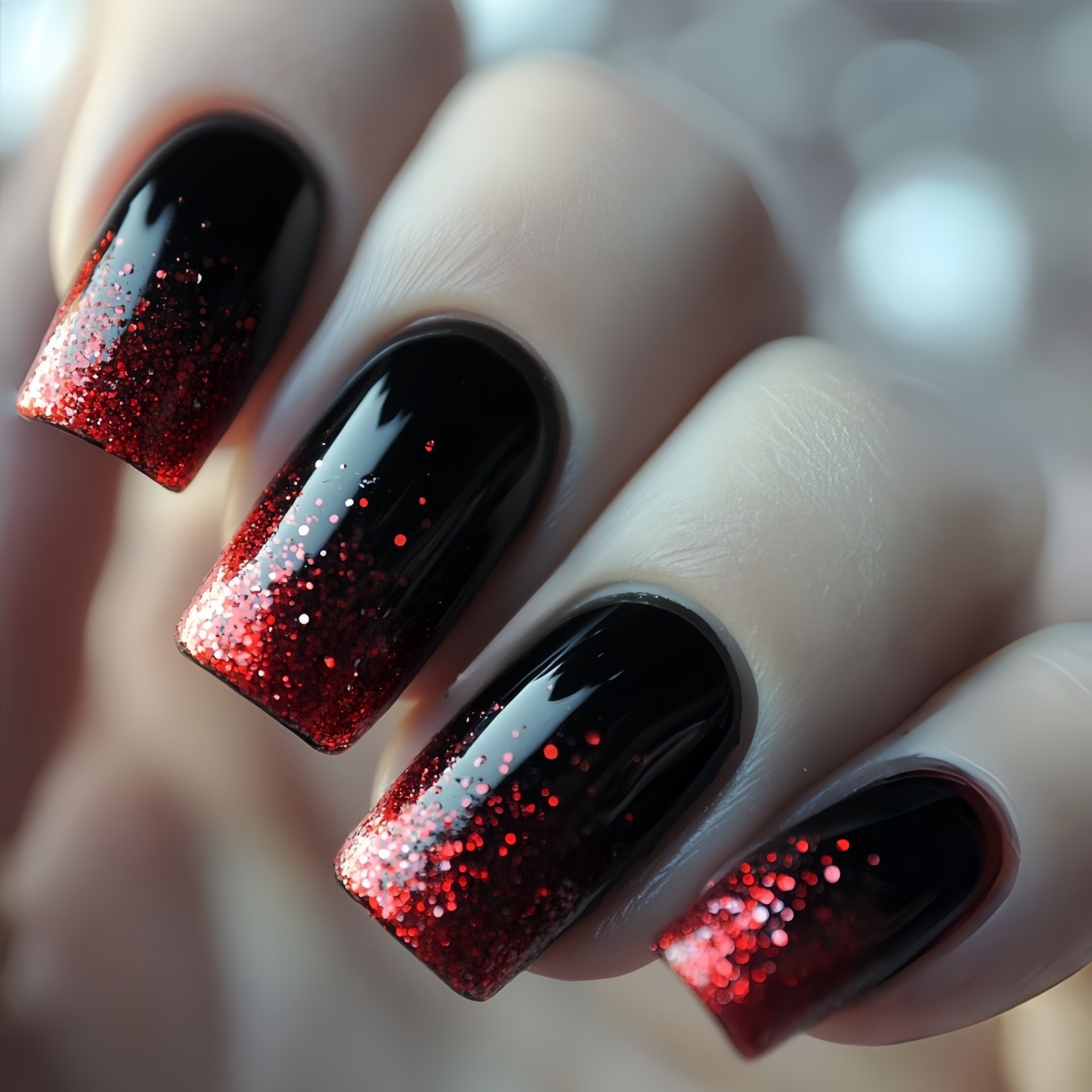 Short Medium fake nails Gradie - Nail Art Design 评论和价格