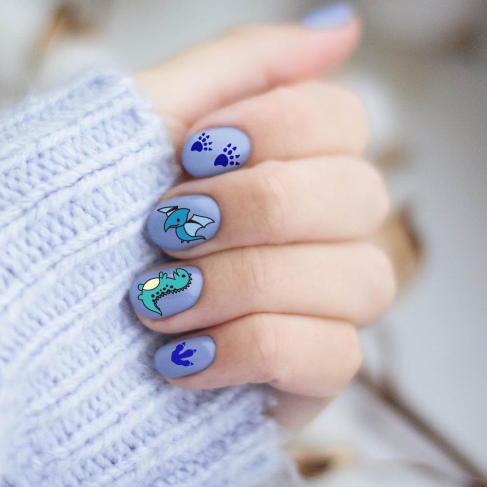 3pcs Dinosaur Nail Stamping Pl - Nail Stamping Plate 评论和价格