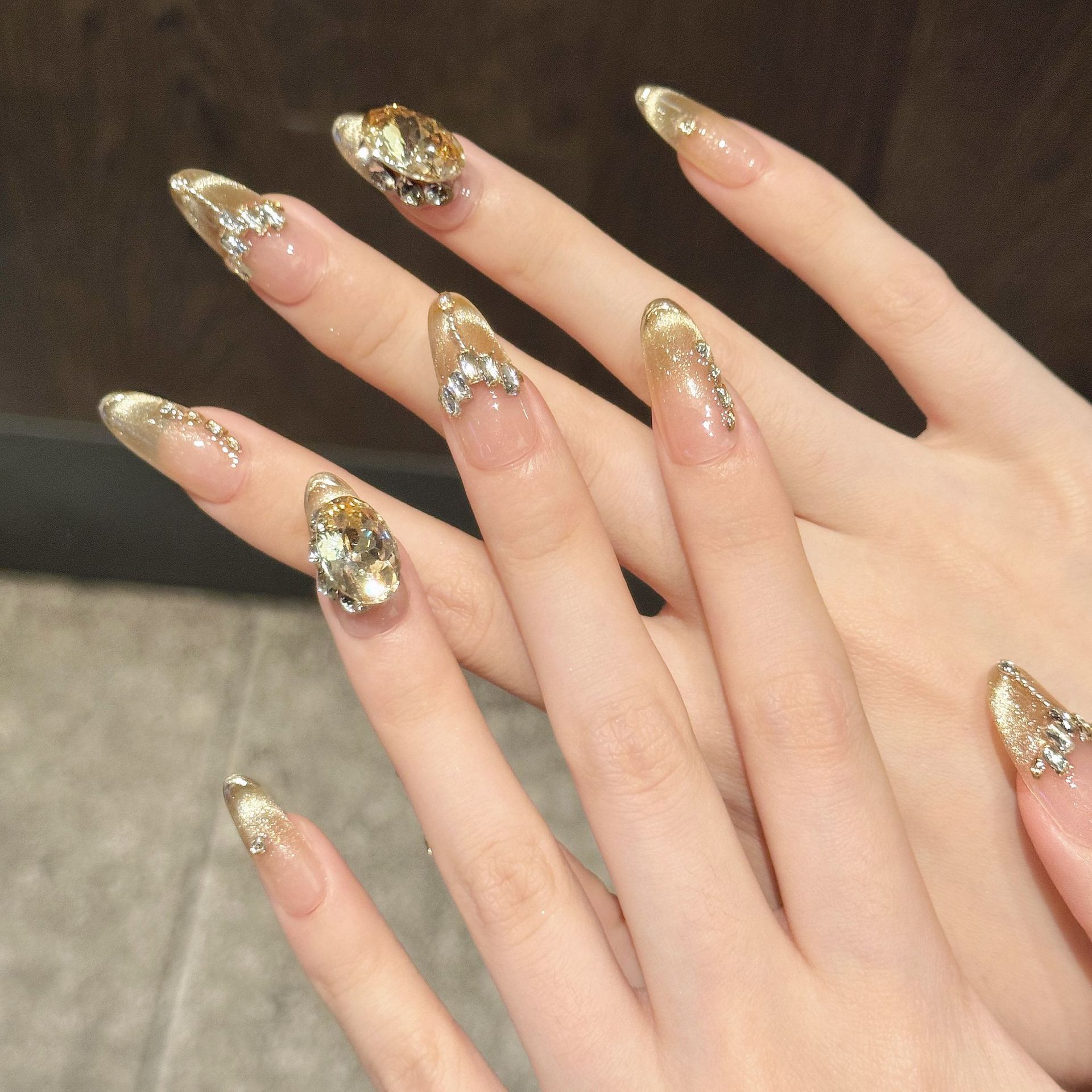 10 PCS Luxury Handmade Press o - Nail Adhesive Tab 评论和价格