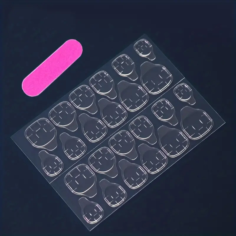 Full Set of 24-Piece Short Squ - Nail Art Design 评论和价格